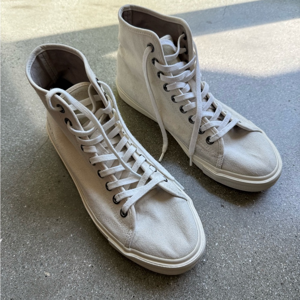 All Saints White Sneakers Low-Top Canvas